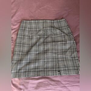 Zara checkered skirt